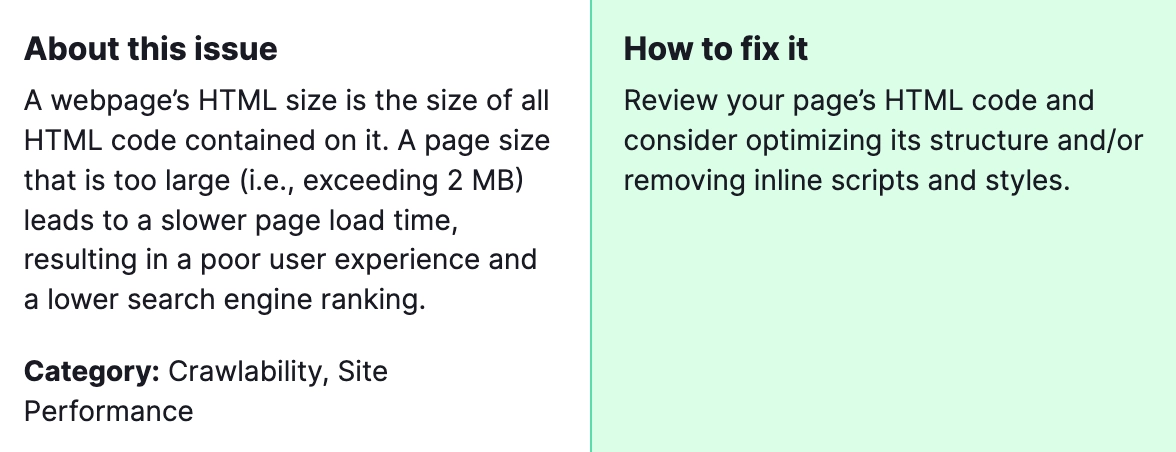 How to Fix "Pages Have Too Large HTML Size" from Semrush Audit 