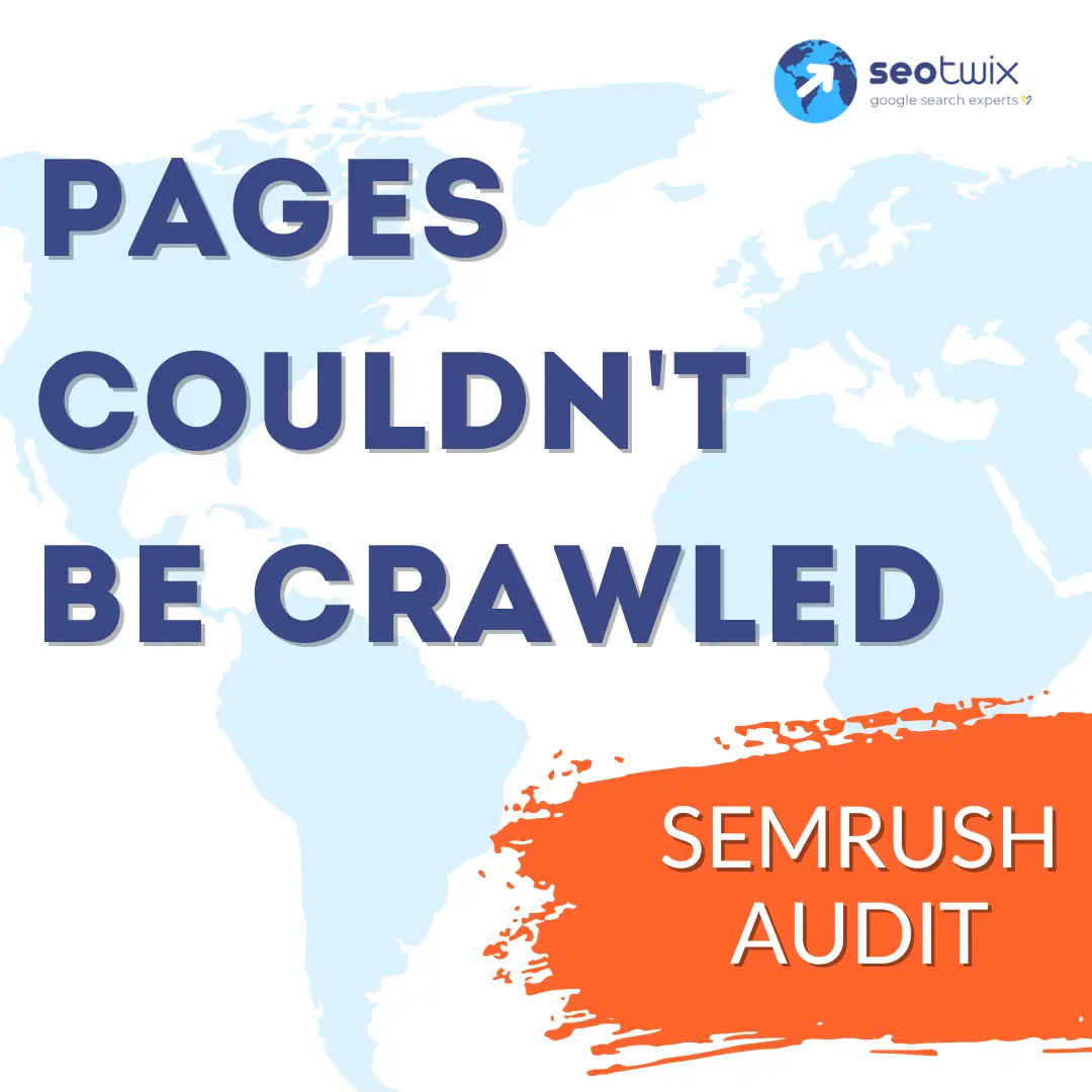 Pages couldn't be crawled