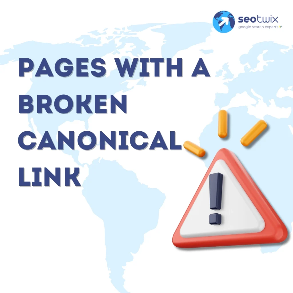 Pages with a broken canonical link