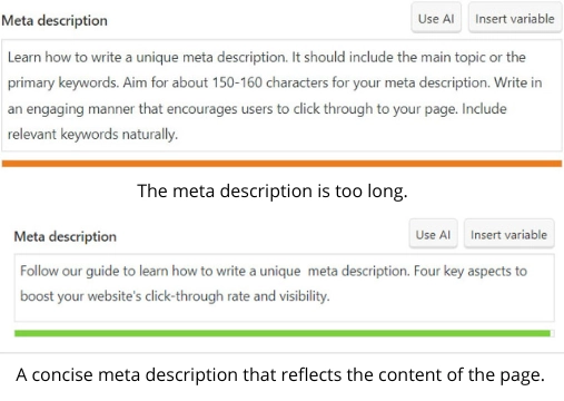 Duplicate Meta Descriptions