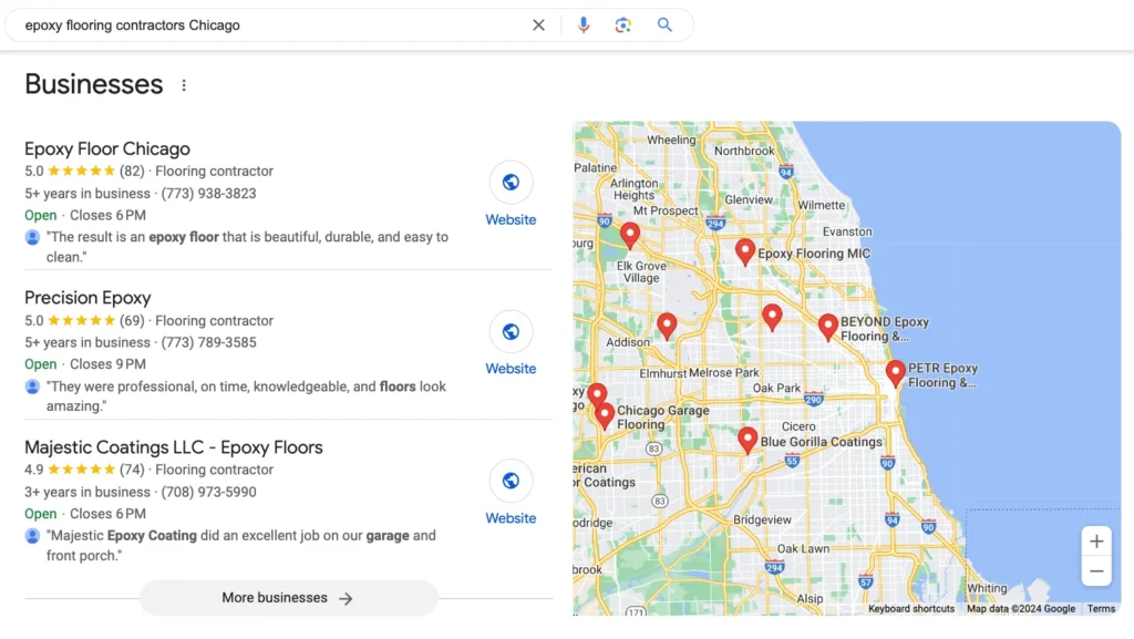 Google Business Optimization for Epoxy Flooring Companies