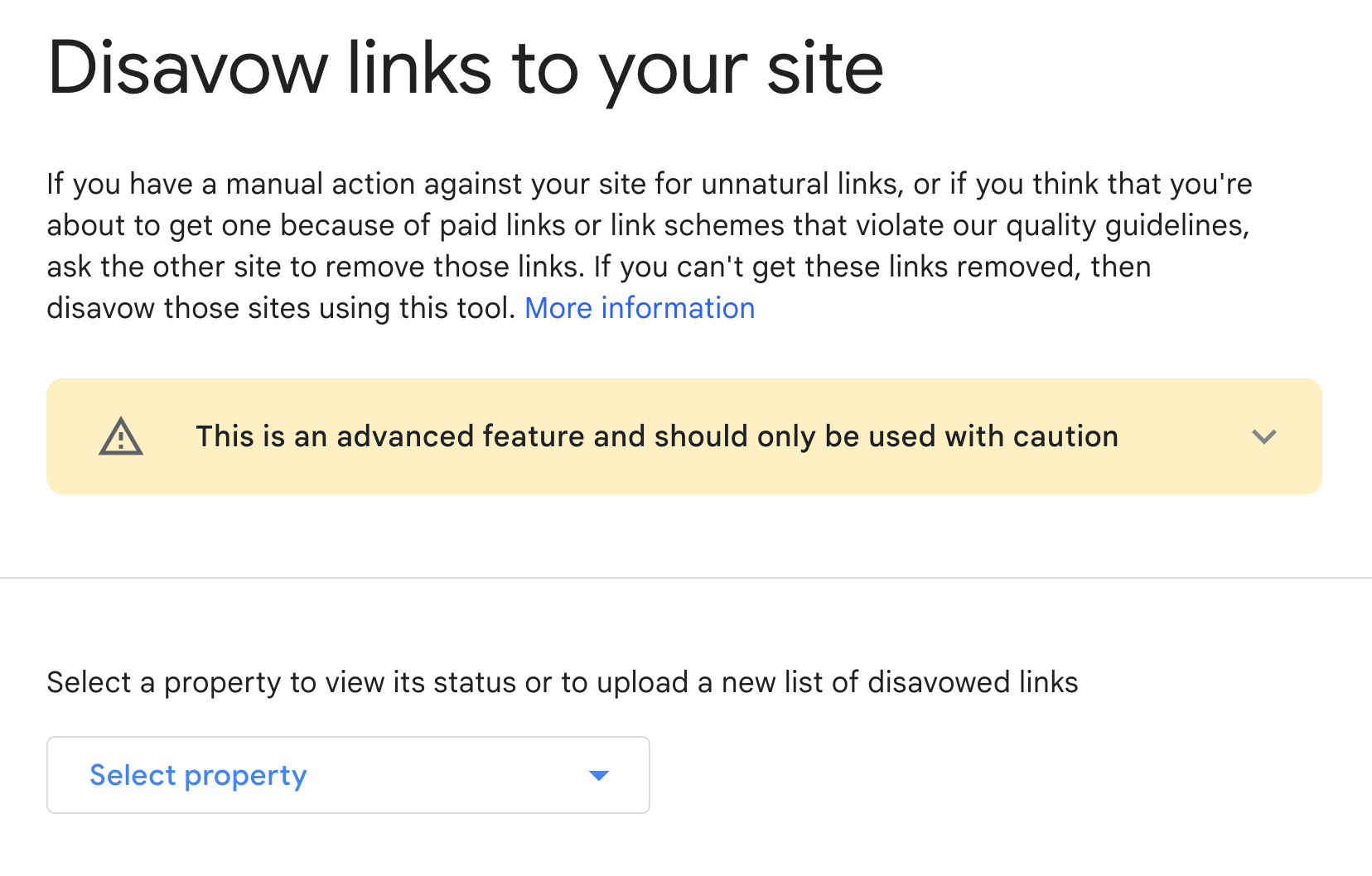 Google Disavow Tool